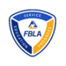 A shield-shaped FBLA logo divided into three sections labeled Service, Education, and Progress, featuring a stylized blue and yellow emblem above the bold letters FBLA in the center.