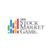 Logo for The Stock Market Game featuring five vertical, multicolored bars with small white circles, representing stock market charts, next to the text The Stock Market Game in black on a white background.