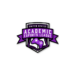 A purple and black shield logo with a game controller illustration and the text “United States Academic Esports League” on a ribbon banner.