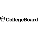 The College Board logo featuring a stylized black acorn icon to the left of the words CollegeBoard in bold, black text on a white background.